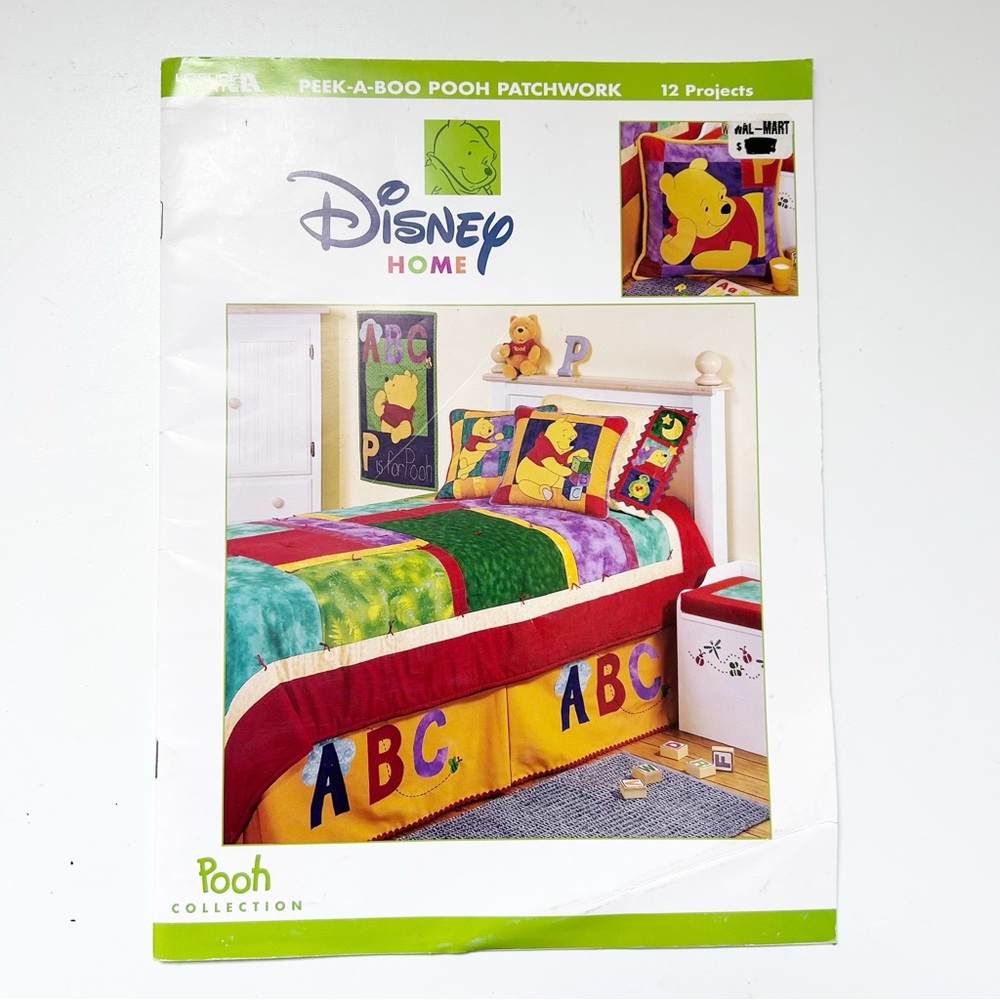 Vintage Disney Home Peek A Boo Pooh Patchwork pattern book 12 Projects 24 pages